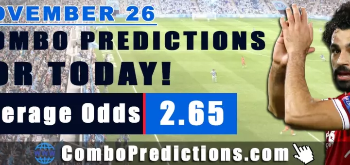 Combo Predictions For Today November 25, 2024 (Odd: 2.65)