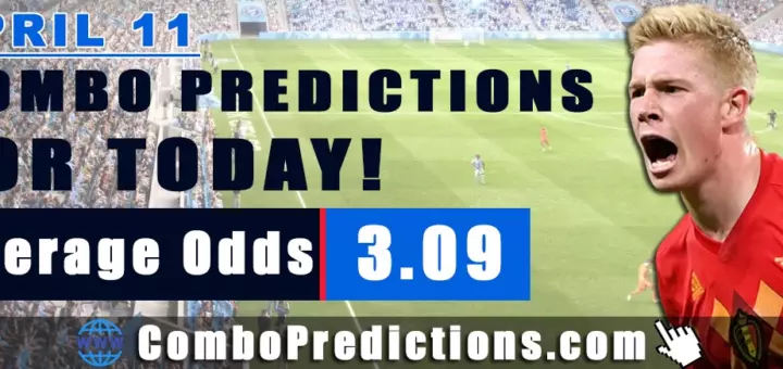 Combo Soccer Predictions for Today (April 11, 2025) – Total Odds 3.09