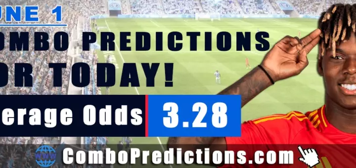 Combo Soccer Predictions for Today (June 1, 2025) – Total Odds 3.28