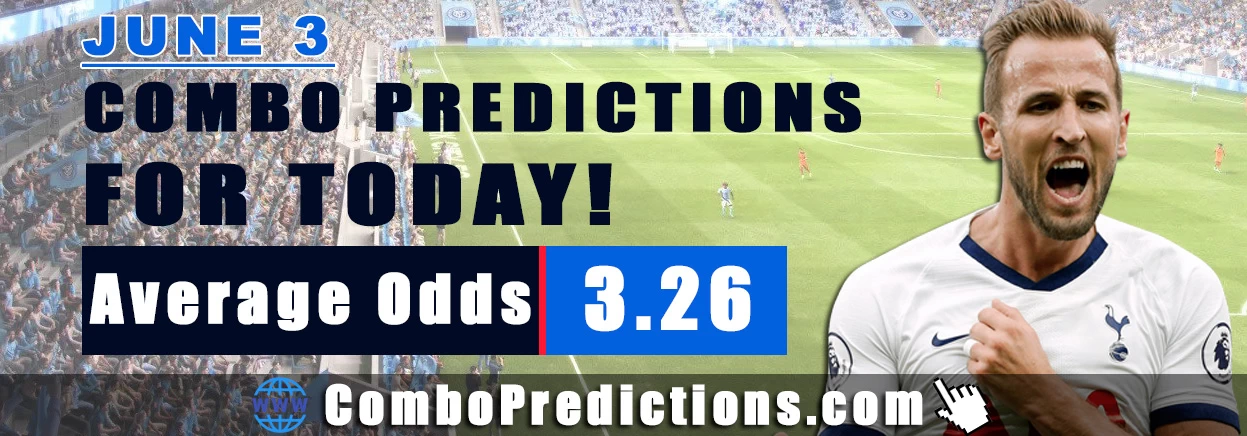 Combo Soccer Predictions for Today (June 3, 2025) – Total Odds 3.26
