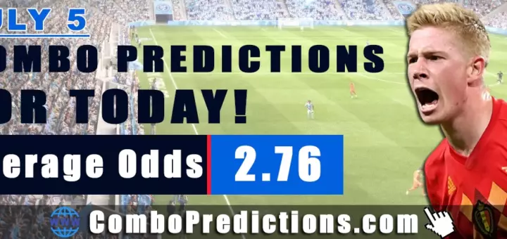 Combo Soccer Predictions for Today (July 5, 2025) – Total Odds 2.76