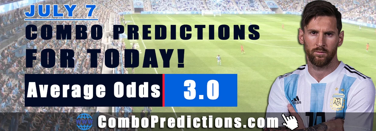 Combo Soccer Predictions for Today (July 7, 2025) – Total Odds 3.0