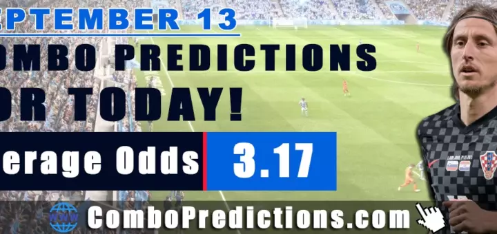 Combo Soccer Predictions for Today (September 13, 2025) – Total Odds 3.17