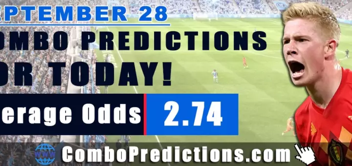 Combo Soccer Predictions for Today (September 28, 2025) – Total Odds 2.74