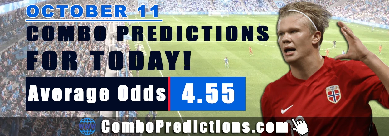 Combo Soccer Predictions for Today (October 11, 2025) – Total Odds 4.55