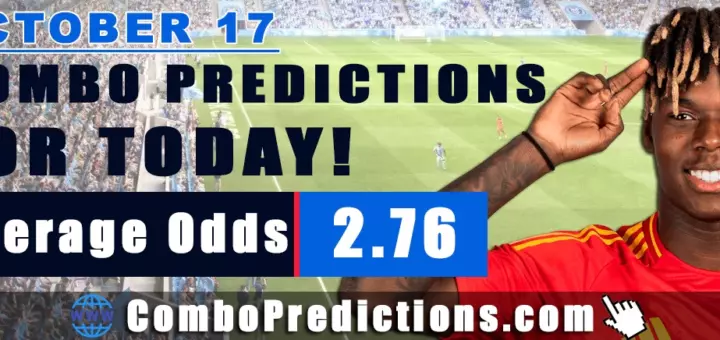 Combo Soccer Predictions for Today (October 17, 2025) – Total Odds 2.76