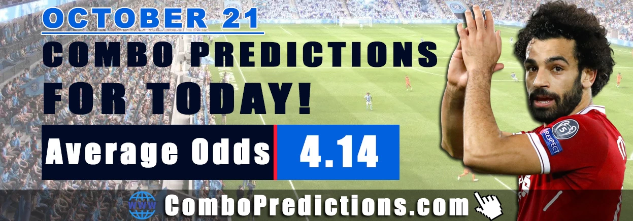 Combo Soccer Predictions for Today (October 21, 2025) – Total Odds 4.14