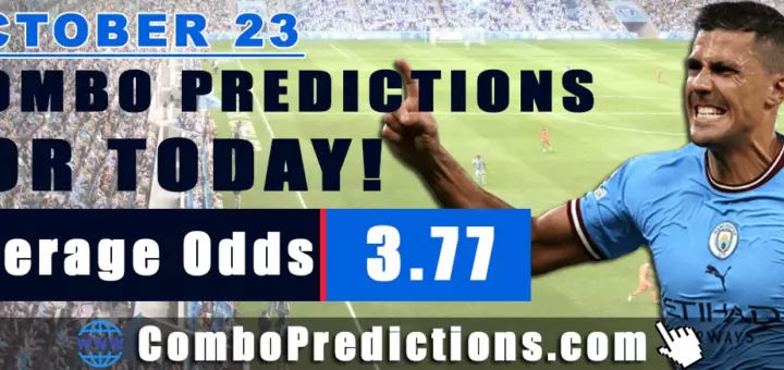 Combo Soccer Predictions for Today (October 23, 2025) – Total Odds 3.77