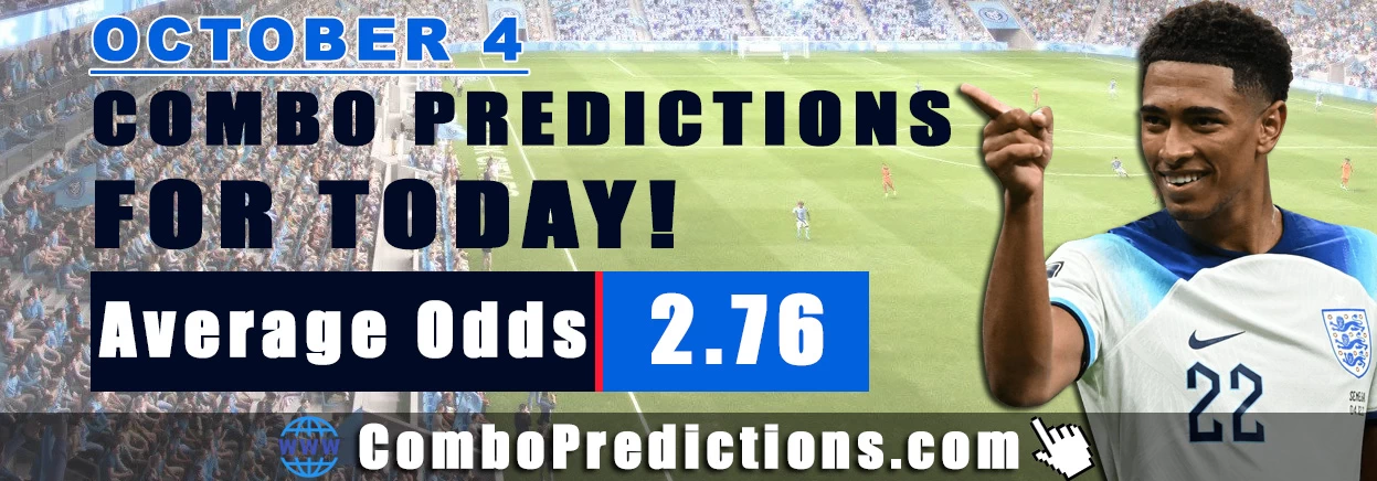 Combo Soccer Predictions for Today (October 4, 2025) – Total Odds 2.76