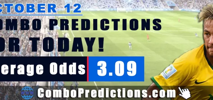 Combo Soccer Predictions for Today (October 12, 2025) – Total Odds 3.09