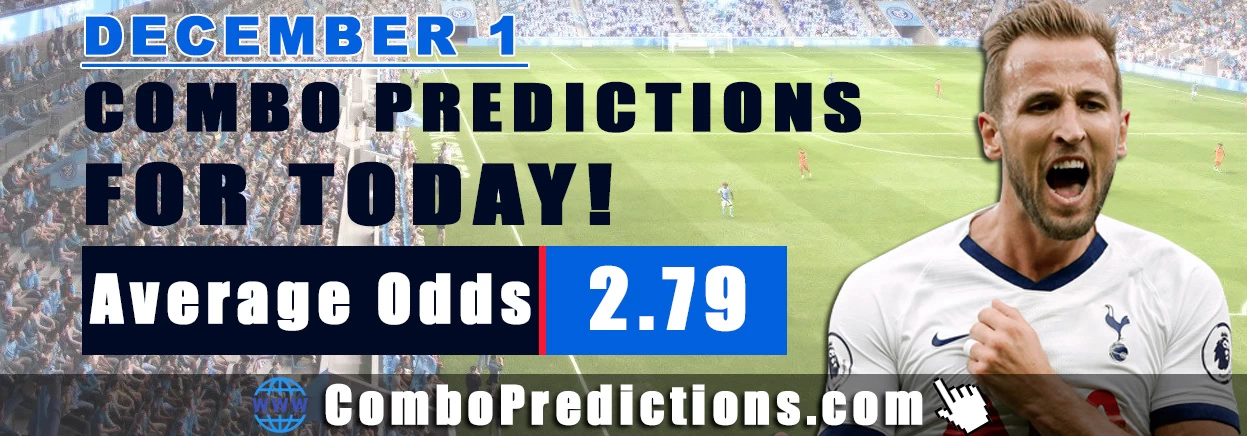 Combo Soccer Predictions for Today (December 1, 2025) – Total Odds 2.79
