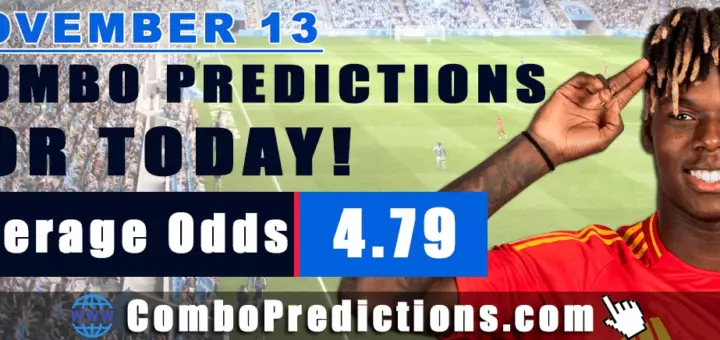 Combo Soccer Predictions for Today (November 13, 2025) – Total Odds 4.79
