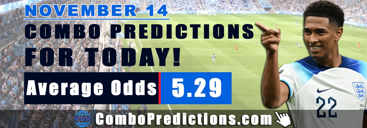 Combo Soccer Predictions for Today (November 14, 2025) – Total Odds 5.29