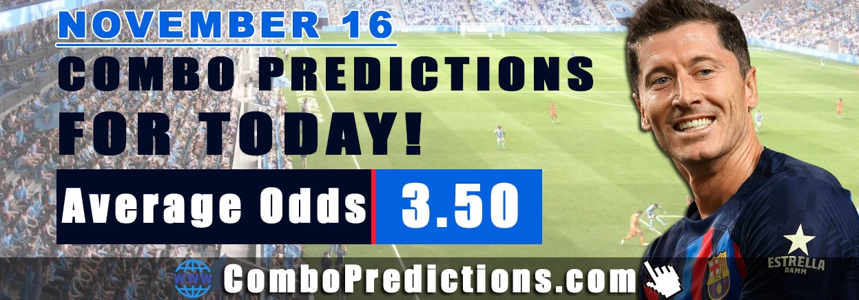 Combo Soccer Predictions for Today (November 16, 2025) – Total Odds 3.50