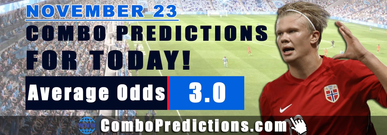 Combo Soccer Predictions for Today (November 23, 2025) – Total Odds 3.0