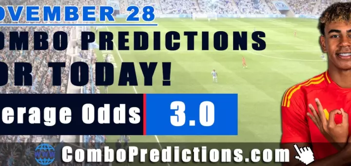 Combo Soccer Predictions for Today (November 28, 2025) – Total Odds 3.0