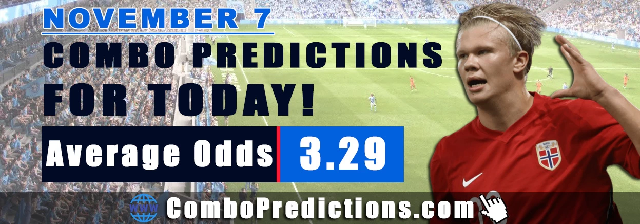 Combo Soccer Predictions for Today (November 7, 2025) – Total Odds 3.29