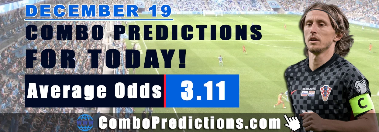 Combo Soccer Predictions for Today (December 19, 2025) – Total Odds 3.11