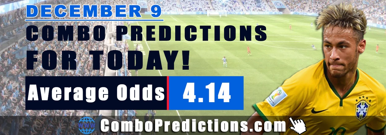Combo Soccer Predictions for Today (December 9, 2025) – Total Odds 4.14