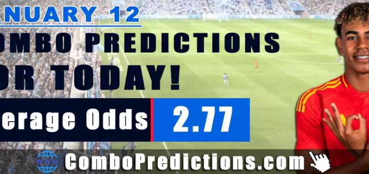 Combo Soccer Predictions for Today (January 12, 2026) – Total Odds 2.77