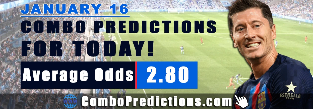 Combo Soccer Predictions for Today (January 16, 2026) – Total Odds 2.80