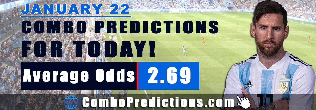 Combo Soccer Predictions for Today (January 22, 2026) – Total Odds 2.69