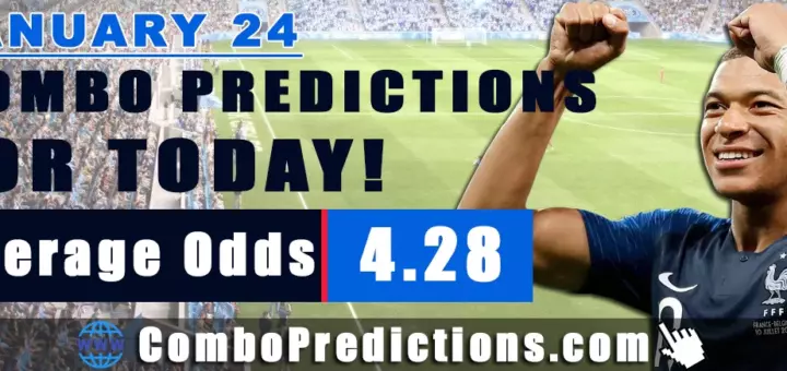 Combo Soccer Predictions for Today (January 24, 2026) – Total Odds 4.28