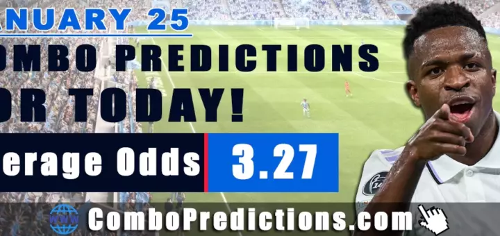 Combo Soccer Predictions for Today (January 25, 2026) – Total Odds 3.27