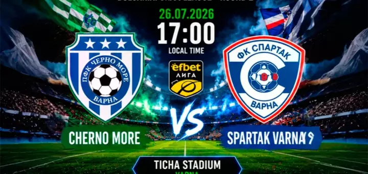 Cherno More vs Spartak Varna