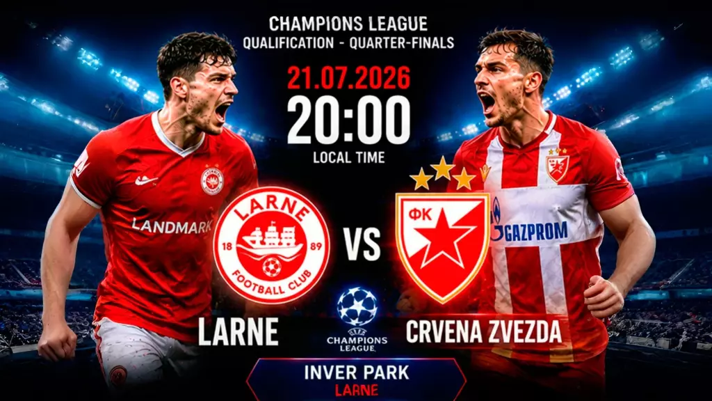 Larne vs Crvena Zvezda