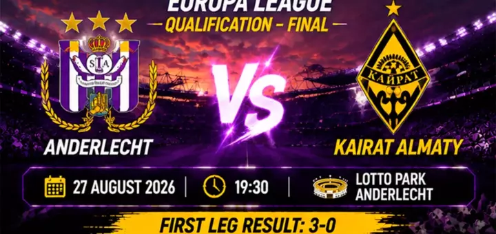 Anderlecht vs Kairat Almaty Prediction