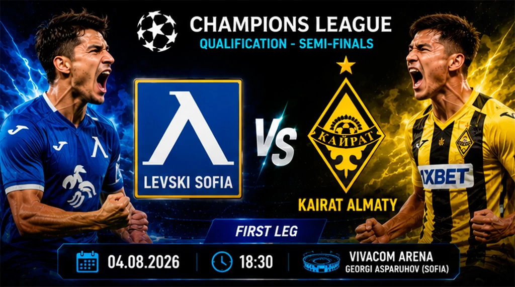 Levski Sofia vs Kairat Almaty