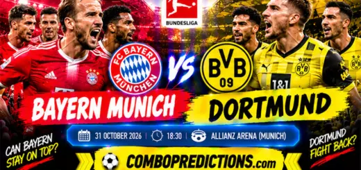 Bayern Munich vs Dortmund Prediction, October 31, 2026