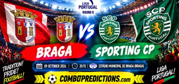 Braga vs Sporting CP Prediction, October 9, 2026