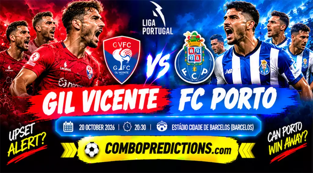 Gil Vicente vs FC Porto Prediction, October 24, 2026