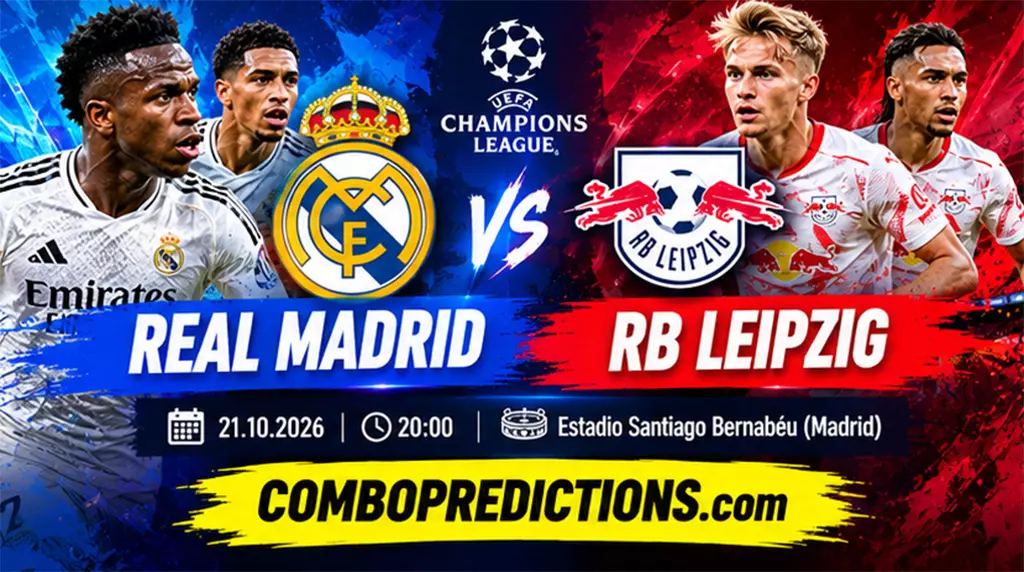 Real Madrid vs RB Leipzig Prediction, October 21, 2026
